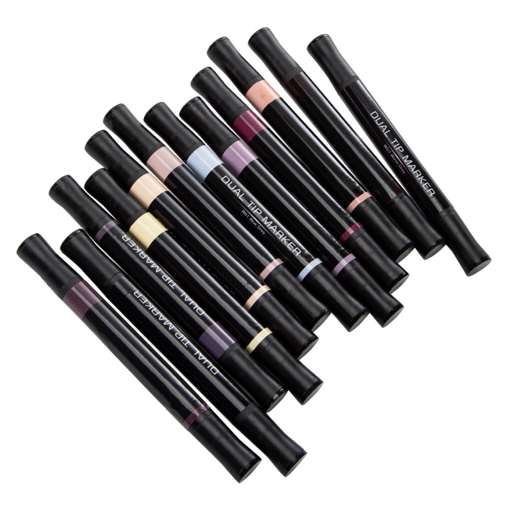 12 Dual Tip Alcohol Neutral Markers NWT